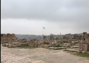 Amman Jordanië vlag